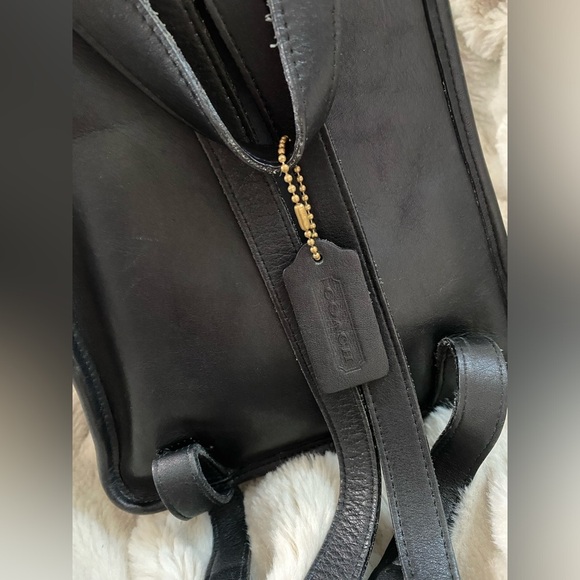 Vintage Coach Legacy Mini Daypack/Backpack Black Leather 9960 - Picture 7 of 12